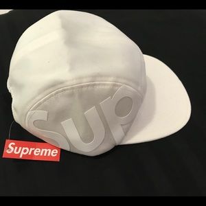 RARE Style Mens Supreme Hat SUP Camp Hat White NWT